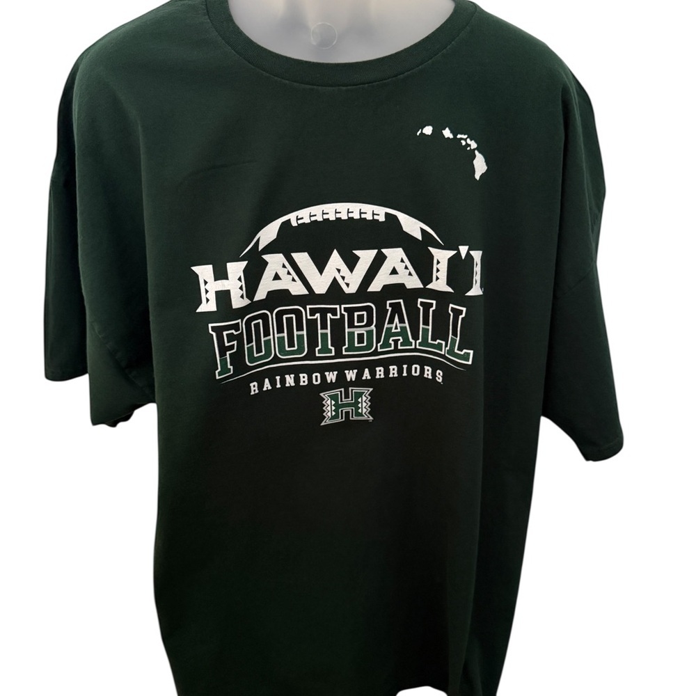 Hawaii Football Rainbow Warriors UH Manoa Tee Shirt Men 3XL ?